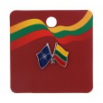 NATO and Lithuanian Flag Pin